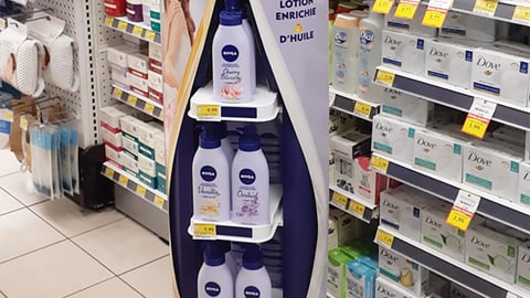Nivea 'Oil Infused Lotion' Floorstand